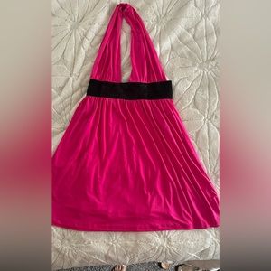 Bebe Hot Link Halter Dress